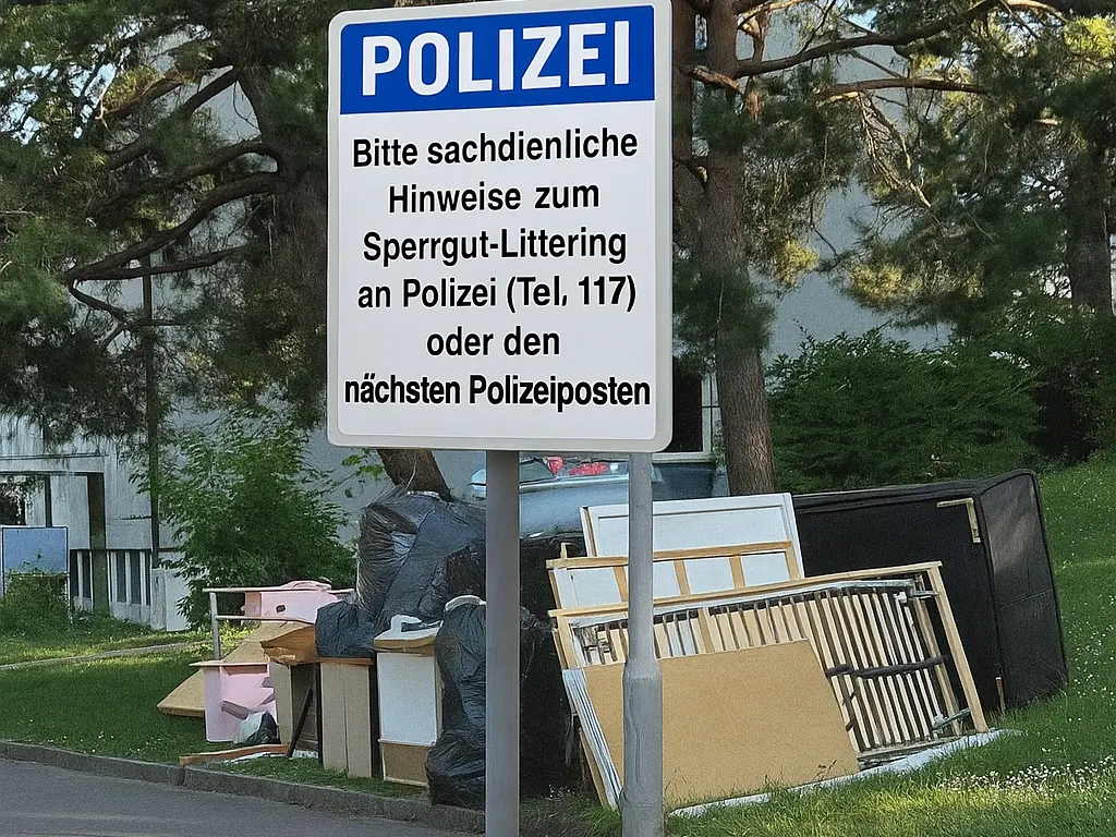 Ai bild abfall schild 43