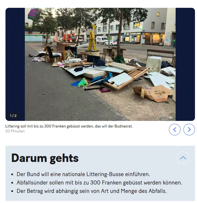Littering 300 busse