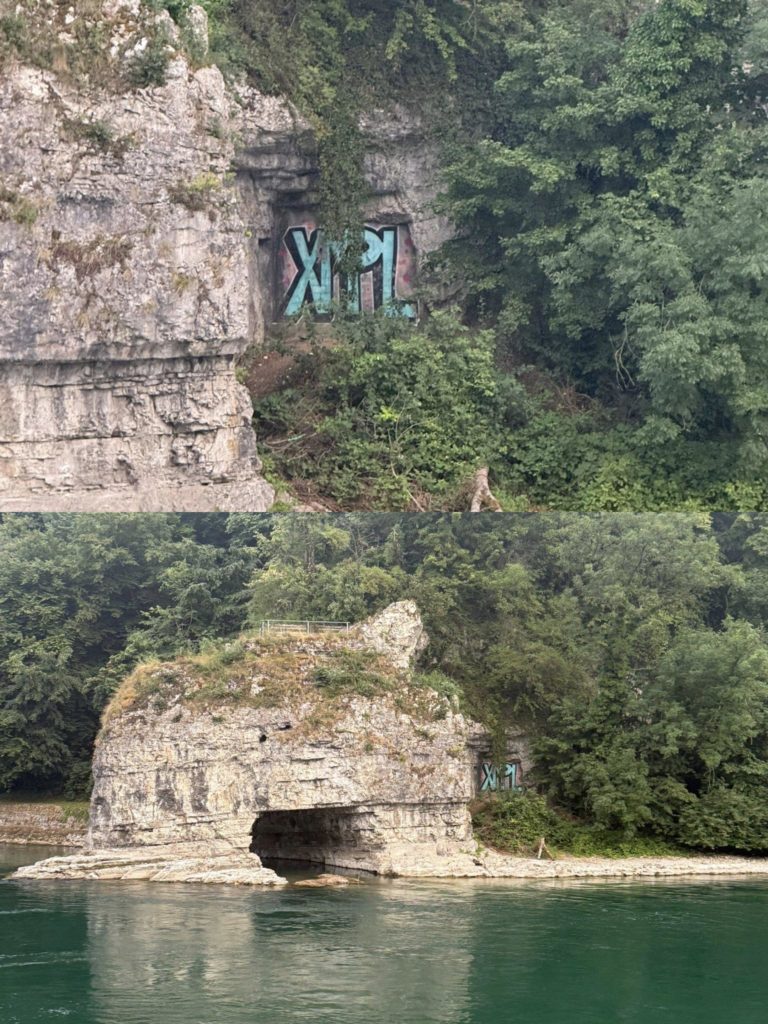 Rhein schaffhausn graffiti