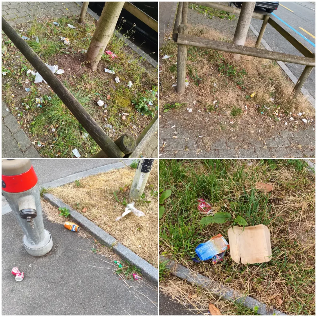 überall littering winterthur